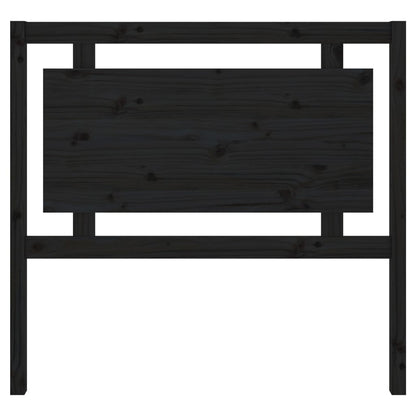 Cabeceira de cama 105,5x4x100 cm pinho maciço preto