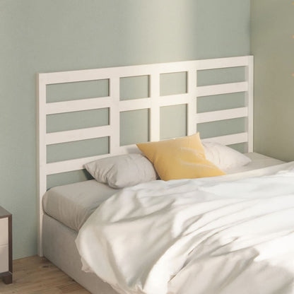 Cabeceira de cama 146x4x104 cm pinho maciço branco