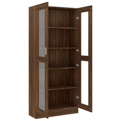 Vitrine Real de 185 cm - Nogueira - Design Moderno