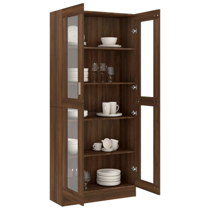 Vitrine Real de 185 cm - Nogueira - Design Moderno