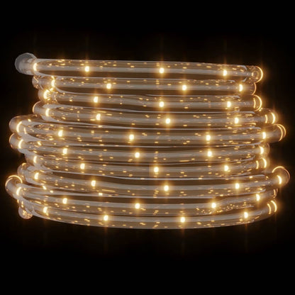 Cordão de luzes com 240 luzes LED 10 m PVC branco quente