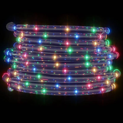 Cordão de iluminação com 120 luzes LED 5 m PVC multicolorido