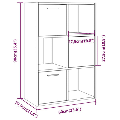 Armário arrumação 60x29,5x90 cm cor cinzento sonoma