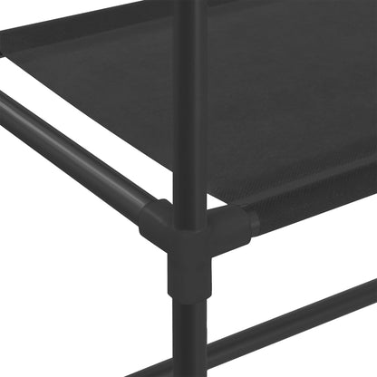 Estante arrumação p/ sanita 2 níveis 53,5x28x143 cm ferro preto