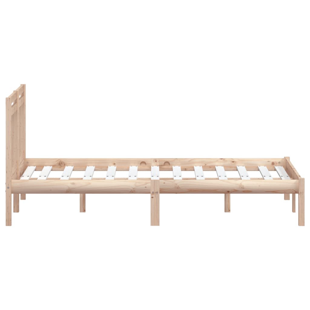 Estrutura de cama pequena casal 120x190 cm pinho maciço