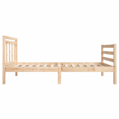 Estrutura de cama pequena solteiro 75x190 cm madeira maciça