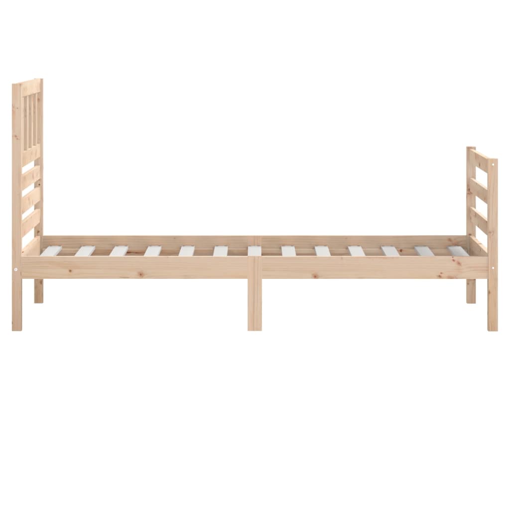 Estrutura de cama pequena solteiro 75x190 cm madeira maciça