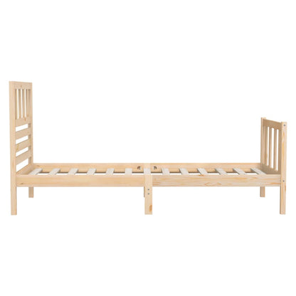 Estrutura de cama pequena solteiro 75x190 cm madeira maciça