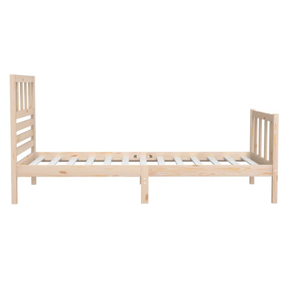 Estrutura de cama solteiro 90x190 cm madeira maciça