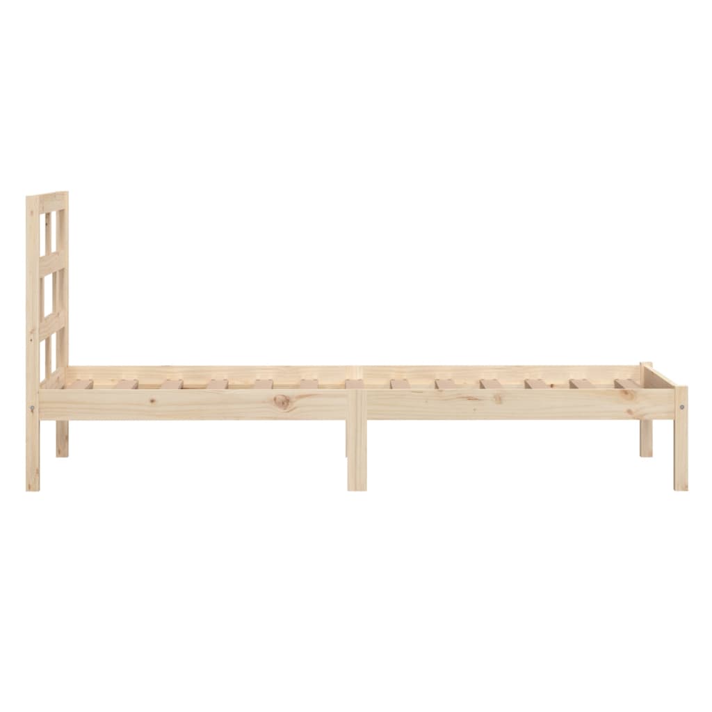 Estrutura de cama pequena solteiro 75x190 cm madeira maciça