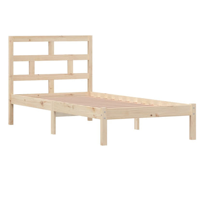 Estrutura de cama solteiro 90x190 cm madeira maciça