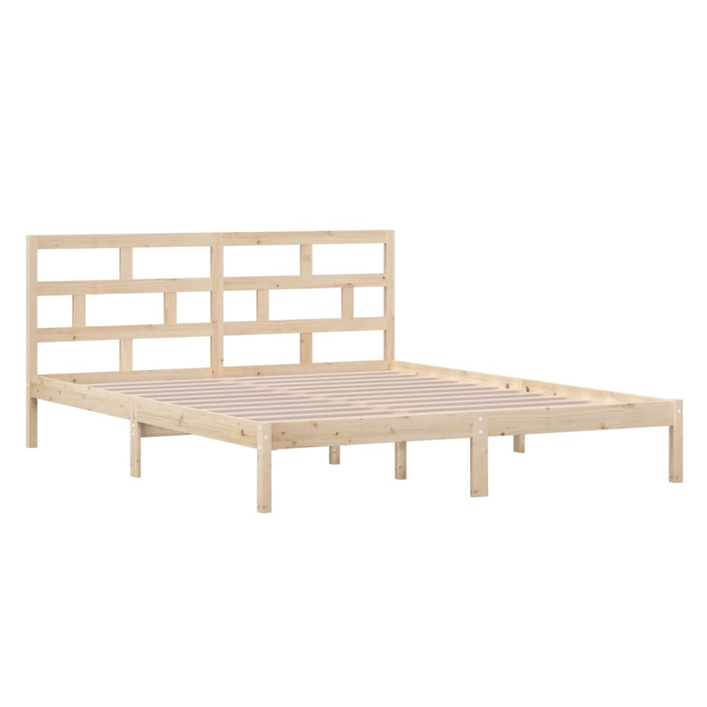 Estrutura de cama pequena casal 120x190 cm pinho maciço