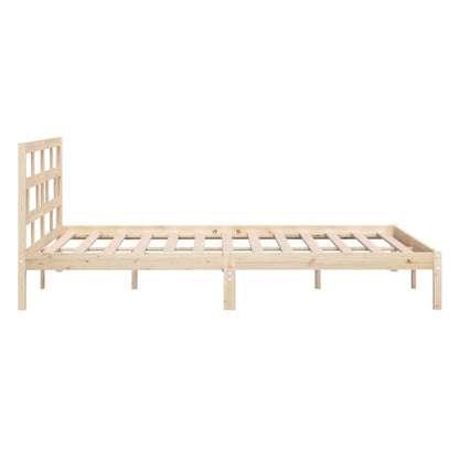 Estrutura de cama pequena casal 120x190 cm pinho maciço