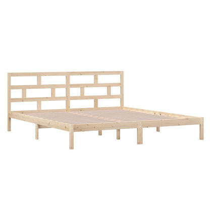 Estrutura de cama 140x190 cm pinho maciço