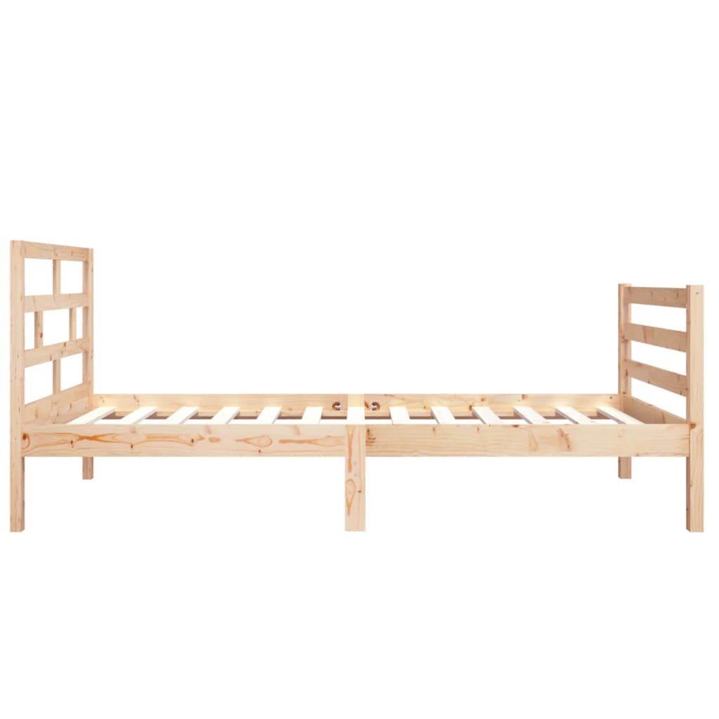 Estrutura de cama pequena solteiro 75x190 cm madeira maciça