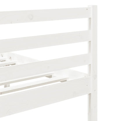 Estrutura cama pequena solteiro 75x190 cm madeira maciça branco