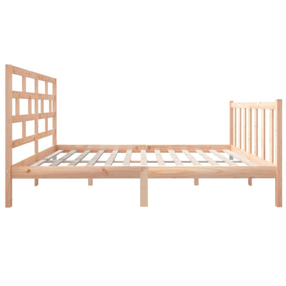 Estrutura de cama dupla pequena 120x190 cm pinho maciço