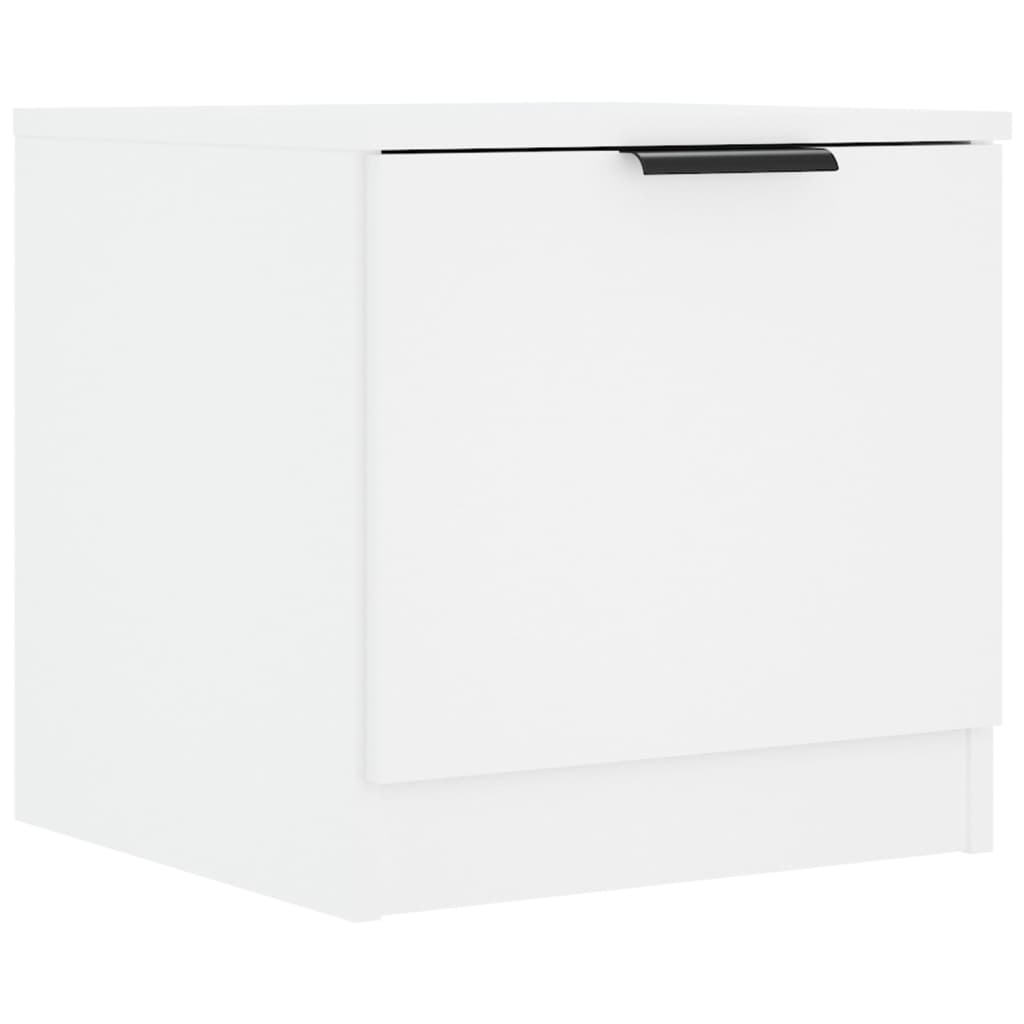 Mesas de cabeceira 2 pcs 40x39x40 cm branco