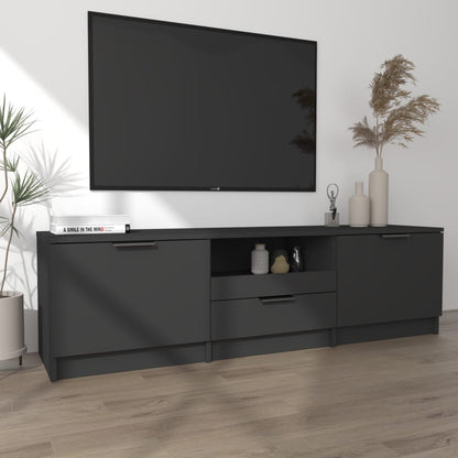 Móvel de TV Flix de 140cm - Preto Mate - Design Moderno