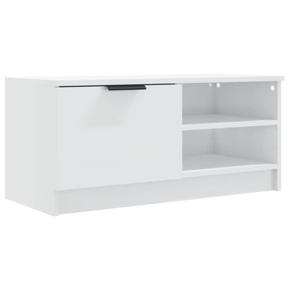 Móveis TV 2pcs 80x35x36,5cm derivados madeira branco brilhante