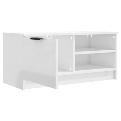 Móveis TV 2pcs 80x35x36,5cm derivados madeira branco brilhante