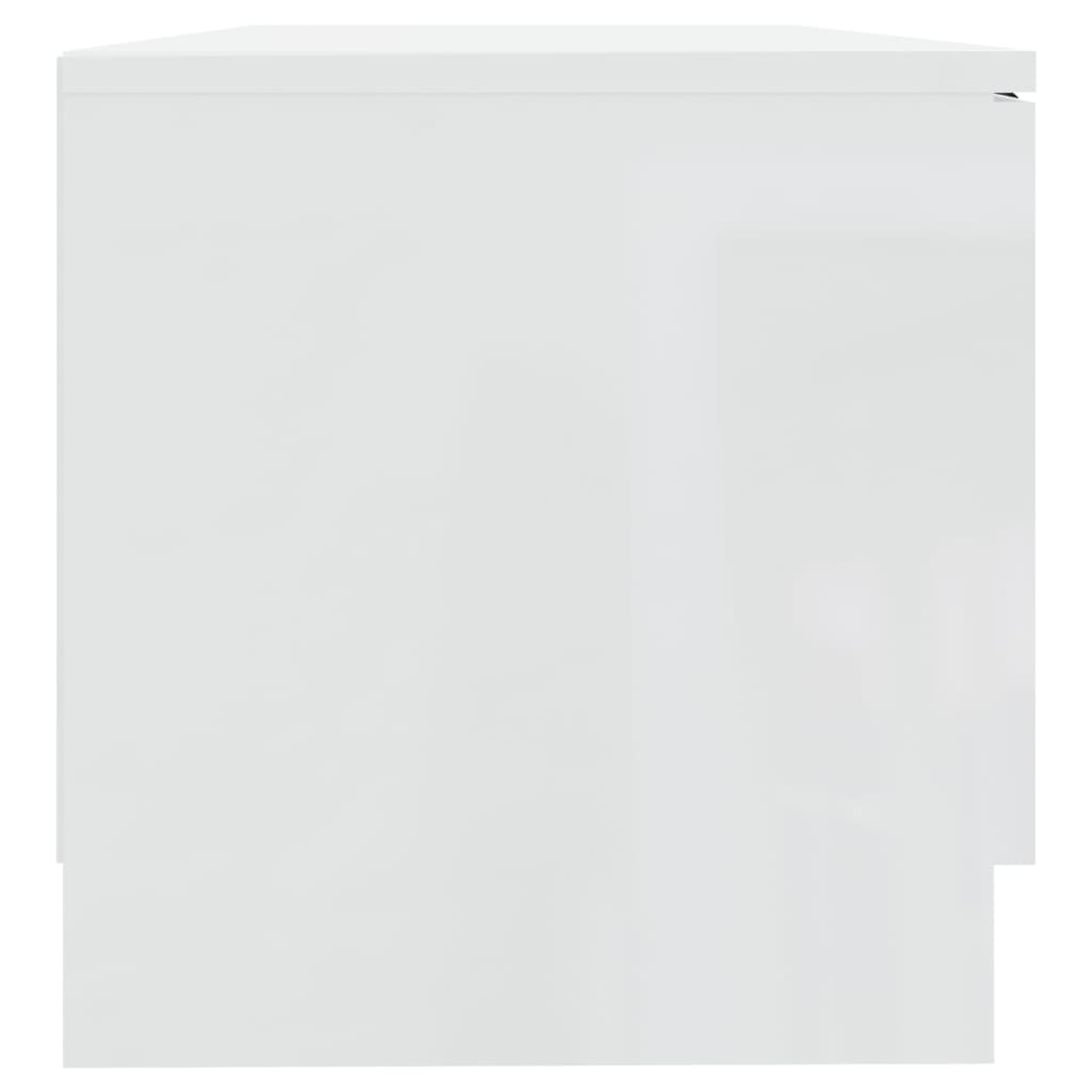 Móveis TV 2pcs 80x35x36,5cm derivados madeira branco brilhante