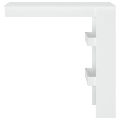 Mesa de bar p/ parede 102x45x103,5 cm derivados madeira branco