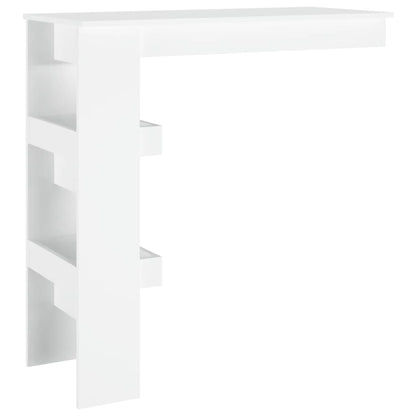 Mesa de bar p/ parede 102x45x103,5 cm derivados madeira branco