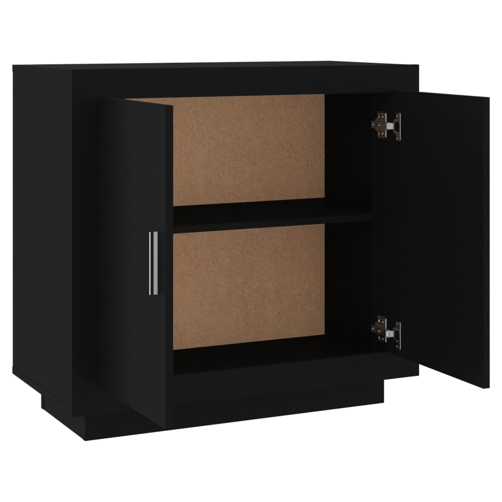 Aparador Judy com 2 Portas de 80 cm - Preto - Design Moderno