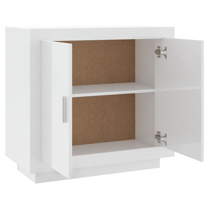 Aparador Judy com 2 Portas de 80 cm - Branco Brilhante - Design Moderno