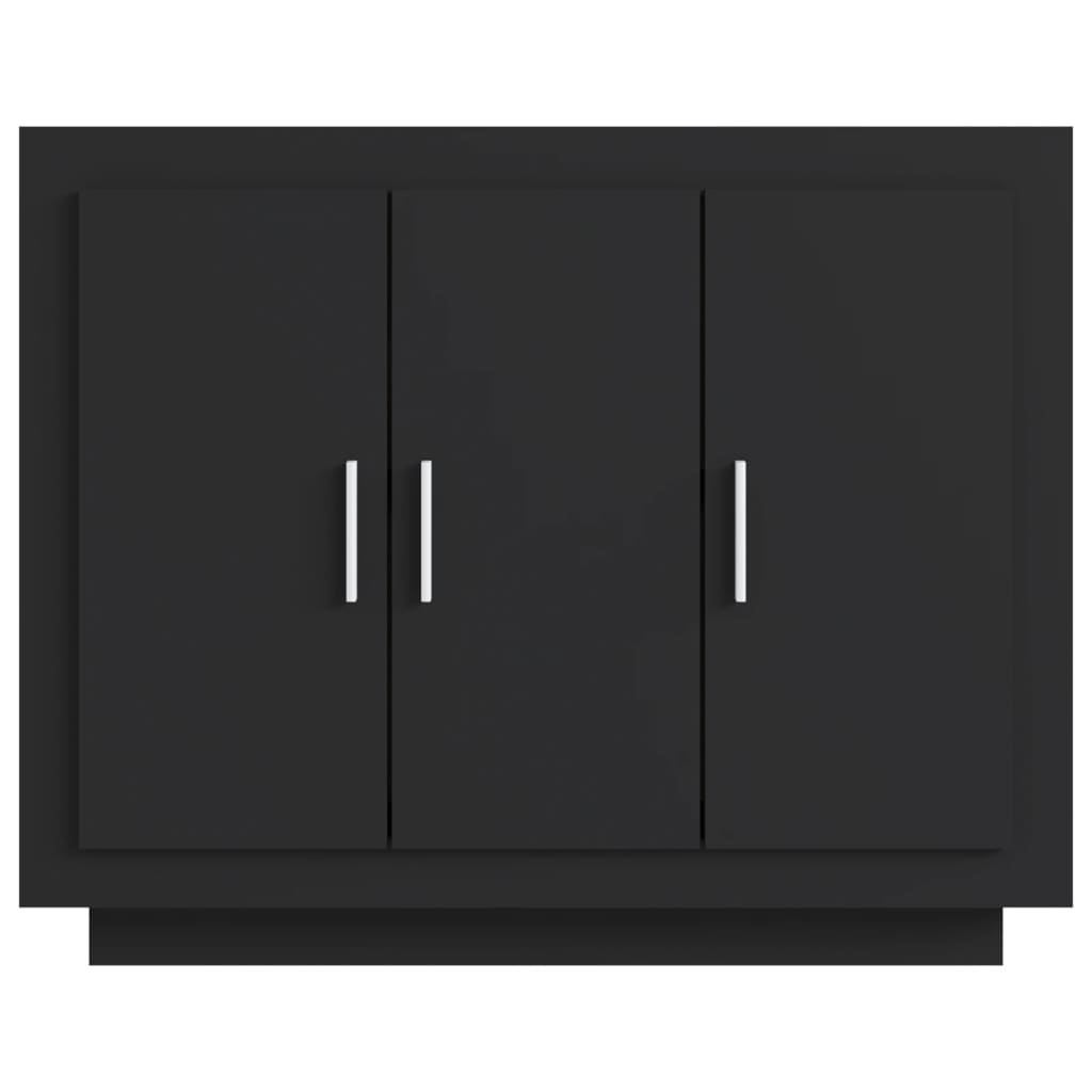 Aparador Davi de 3 Portas de 92cm - Preto - Design Moderno