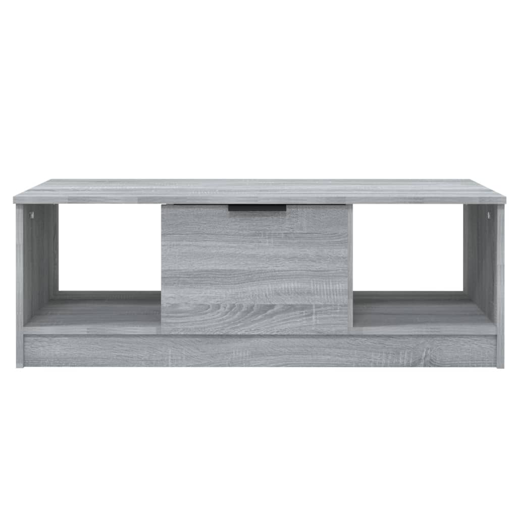 Mesa de centro 102x50x36cm derivados de madeira cinzento sonoma