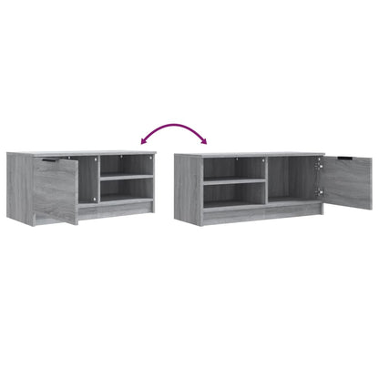 Armários TV 2pcs 80x35x36,5cm madeira proc. cor sonoma cinzento