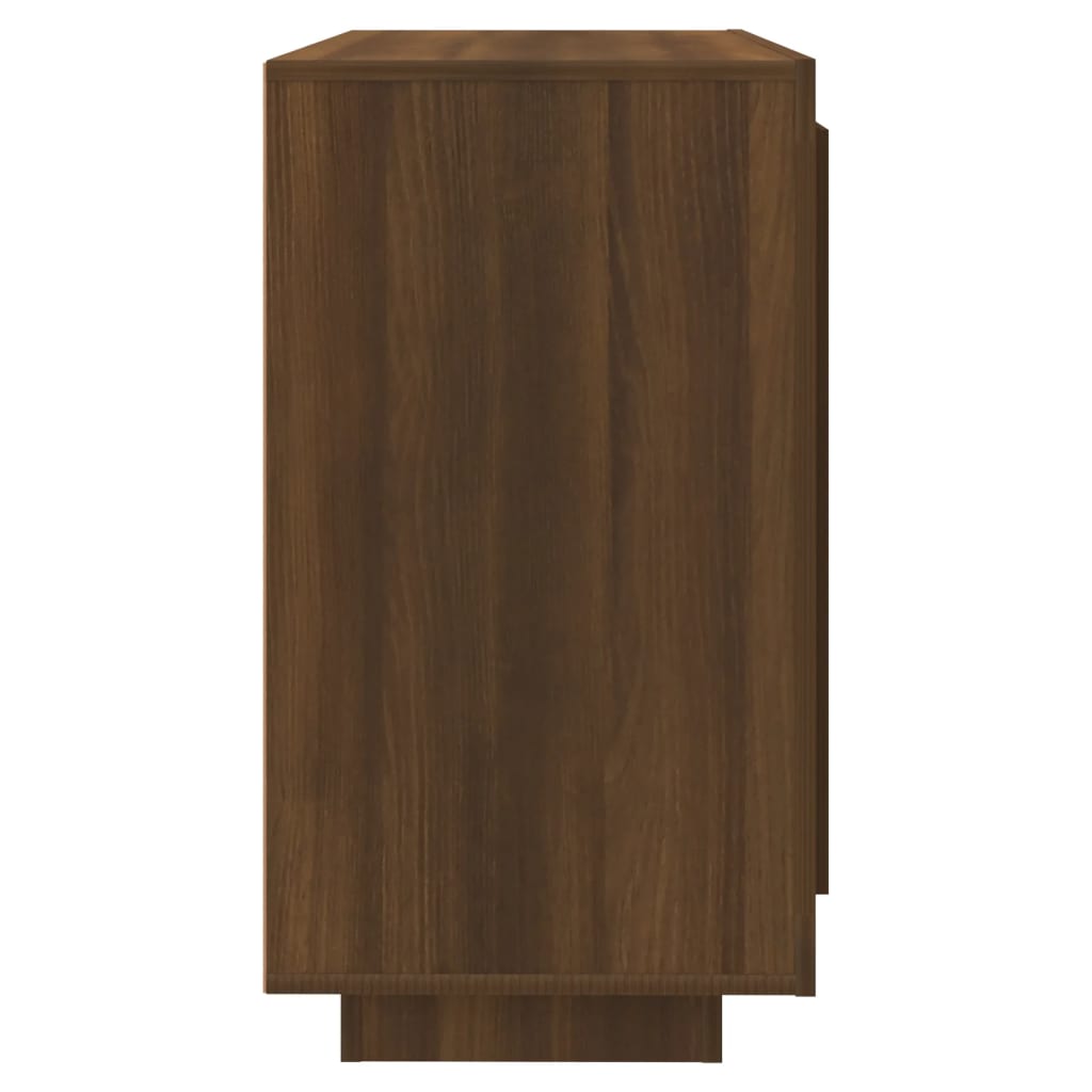 Aparador Judy com 2 Portas de 80 cm - Castanho - Design Moderno