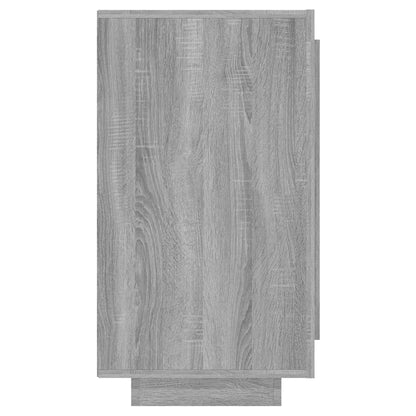 Aparador Label com 1 Porta e 2 Prateleiras Abertas de 80 cm - Cinzento Sonoma - Design Moderno