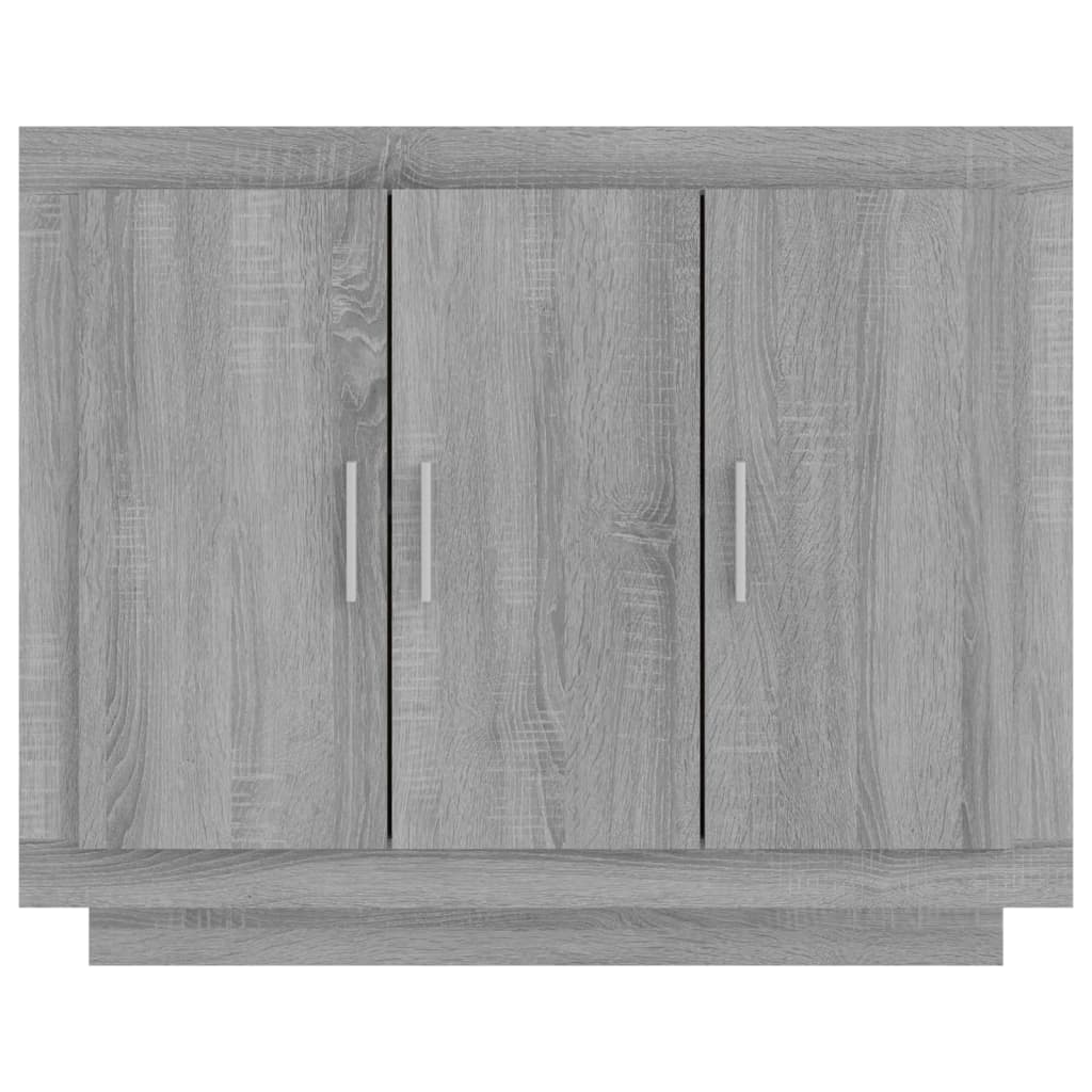 Aparador Davi de 3 Portas de 92cm - Cinzento - Design Moderno