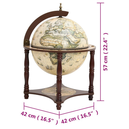 Garrafeira forma de globo madeira eucalipto maciça castanho