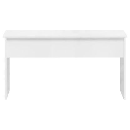 Mesa de Centro Beira Elevatória de 102 cm - Branco Brilhante - Design Moderno