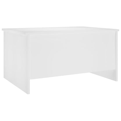 Mesa de Centro Beira Elevatória de 80 cm - Branco - Design Moderno