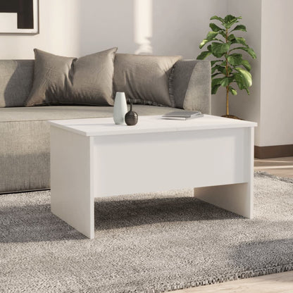 Mesa de Centro Guarda Elevatória - Branco - Design Moderno