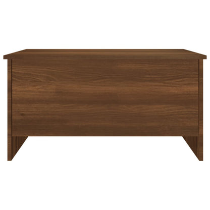 Mesa de Centro Beira Elevatória de 80 cm - Nogueira - Design Moderno