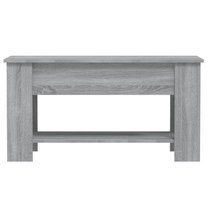 Mesa de centro 101x49x52cm derivados de madeira cinzento sonoma