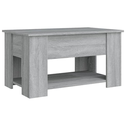 Mesa de centro 79x49x41cm derivados de madeira cinzento sonoma