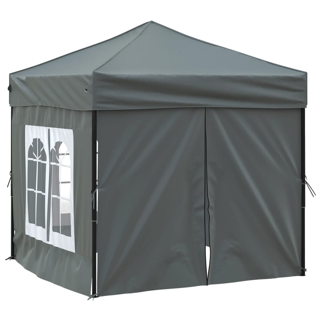 Tenda Dobrável Pop-Up Paddock Profissional Impermeável - 2x2 m - Antracite