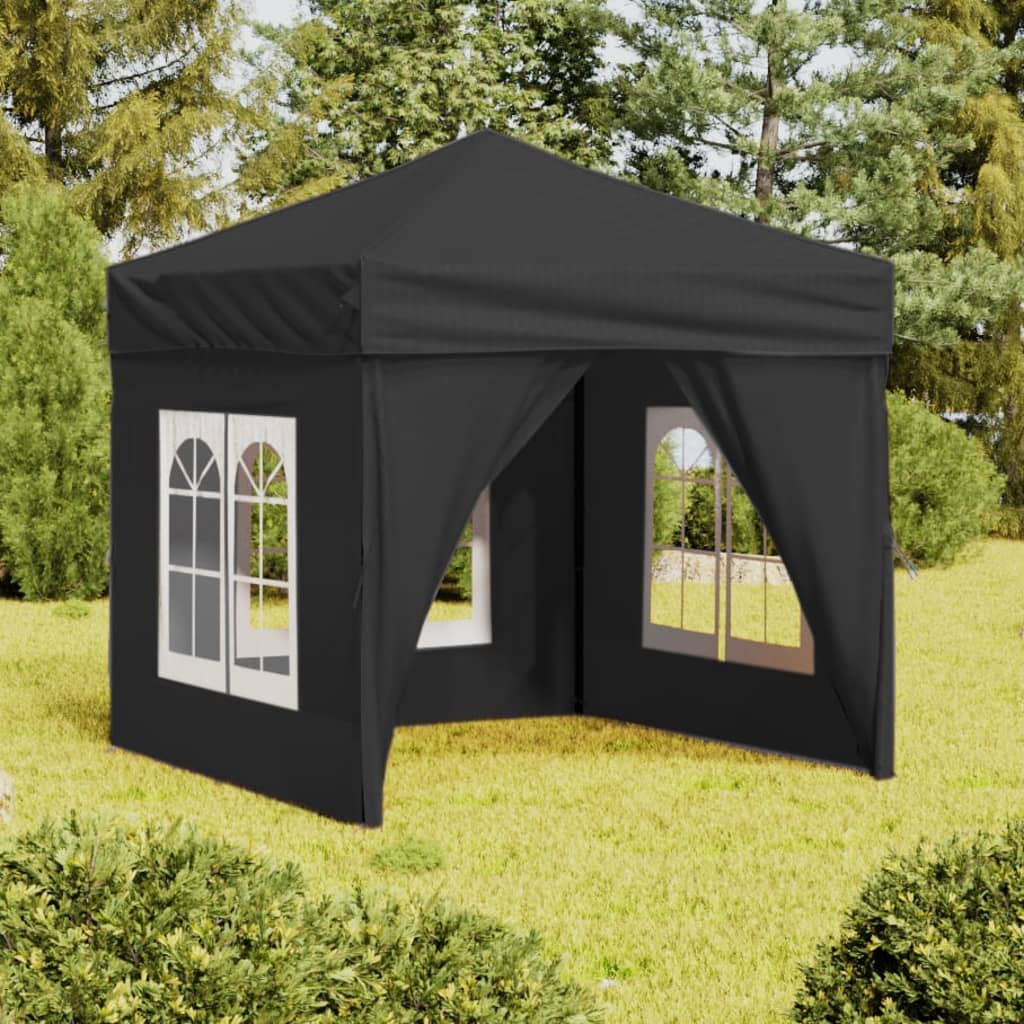 Tenda Dobrável Pop-Up Paddock Profissional Impermeável - 2x2 m - Antracite