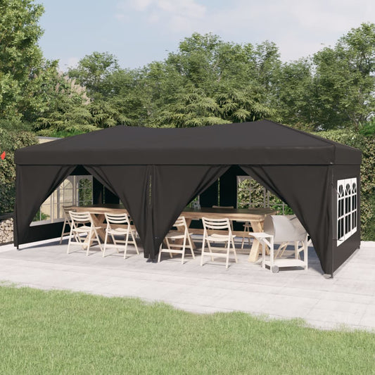 Tenda Dobrável Pop-Up Paddock Profissional Impermeável - 3x6 m - Antracite