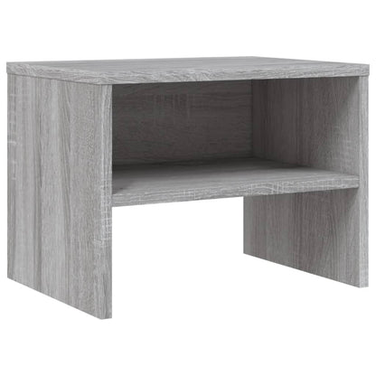 Mesa cabeceira 2 pcs 40x30x30 cm derivados madeira cinza sonoma