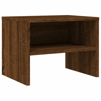 Mesa cabeceira 2pcs 40x30x30cm deriv. madeira carvalho castanho