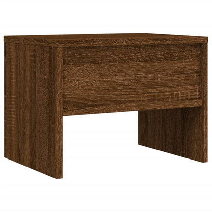 Mesa cabeceira 2pcs 40x30x30cm deriv. madeira carvalho castanho