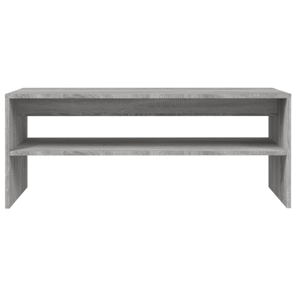 Mesa de centro 100x40x40 cm derivados madeira cinzento sonoma